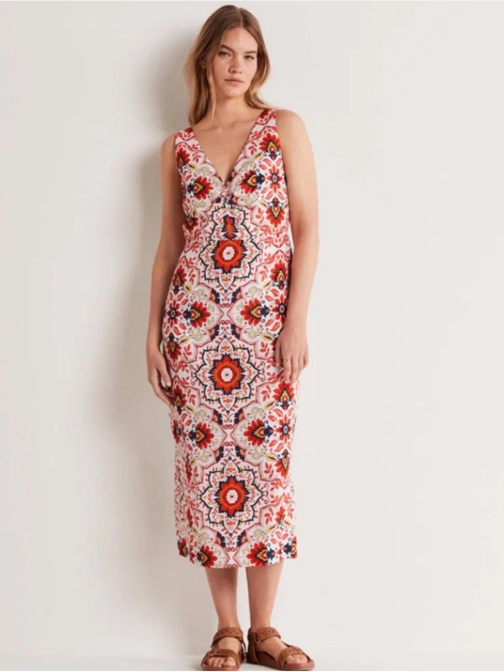 Boden Fiona Column Midi Dress size 8